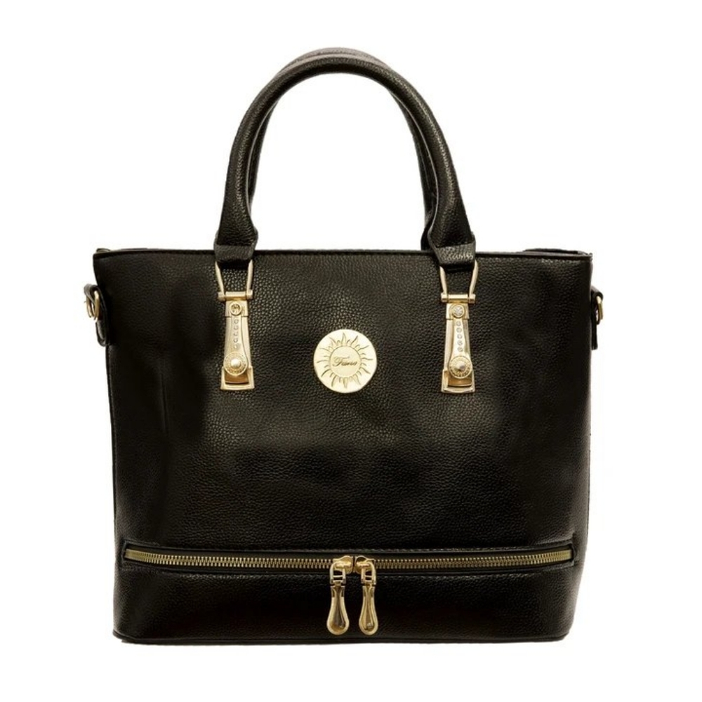 Kai Top Handle Tote - Black
